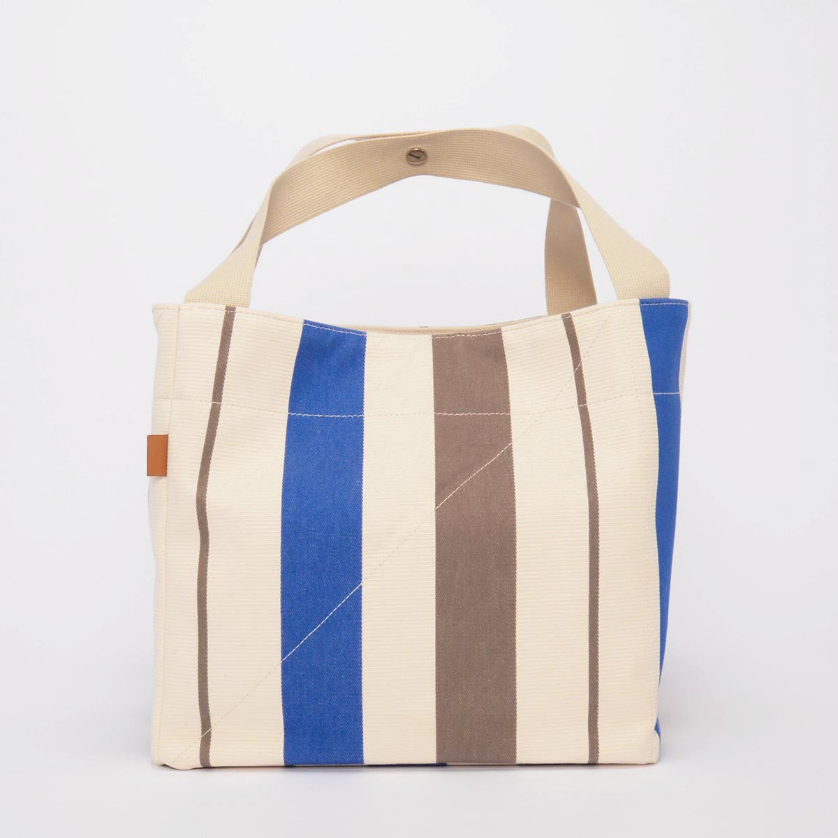 Hermes Blue Rocabar Canvas Zoulou Picnic Tote