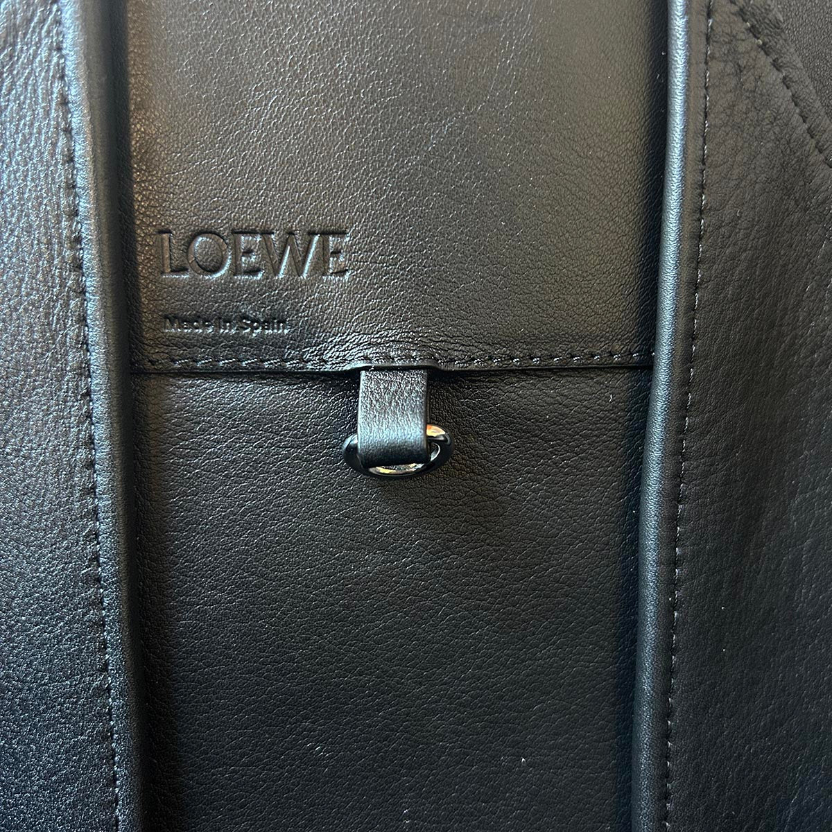 Loewe Khaki Suede Large Hammock Tote