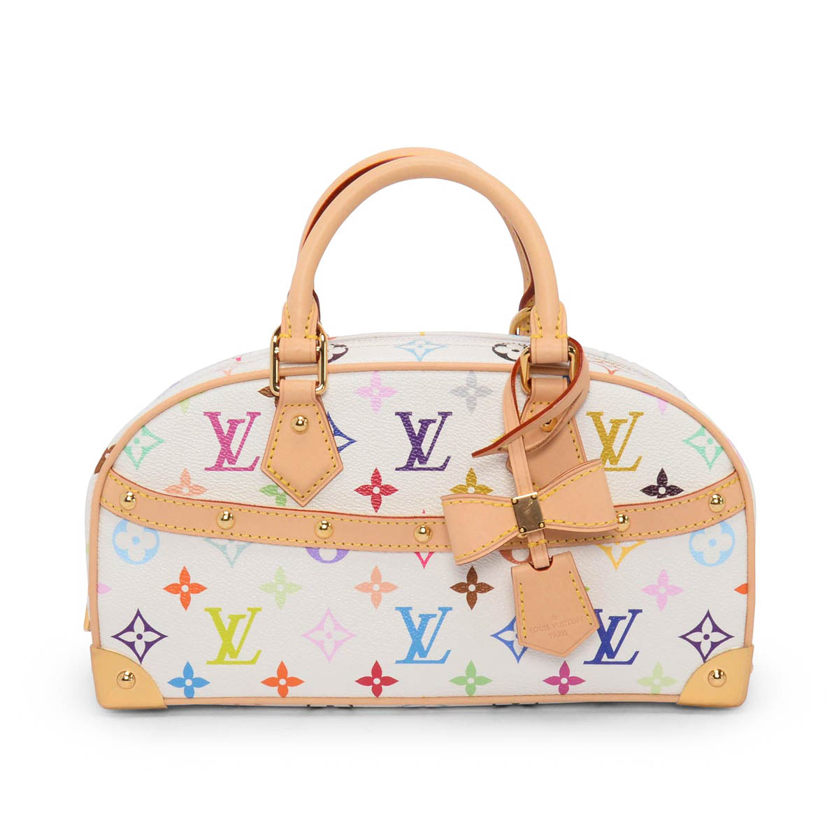 Louis Vuitton x TM White Multicolore Monogram East West Bag