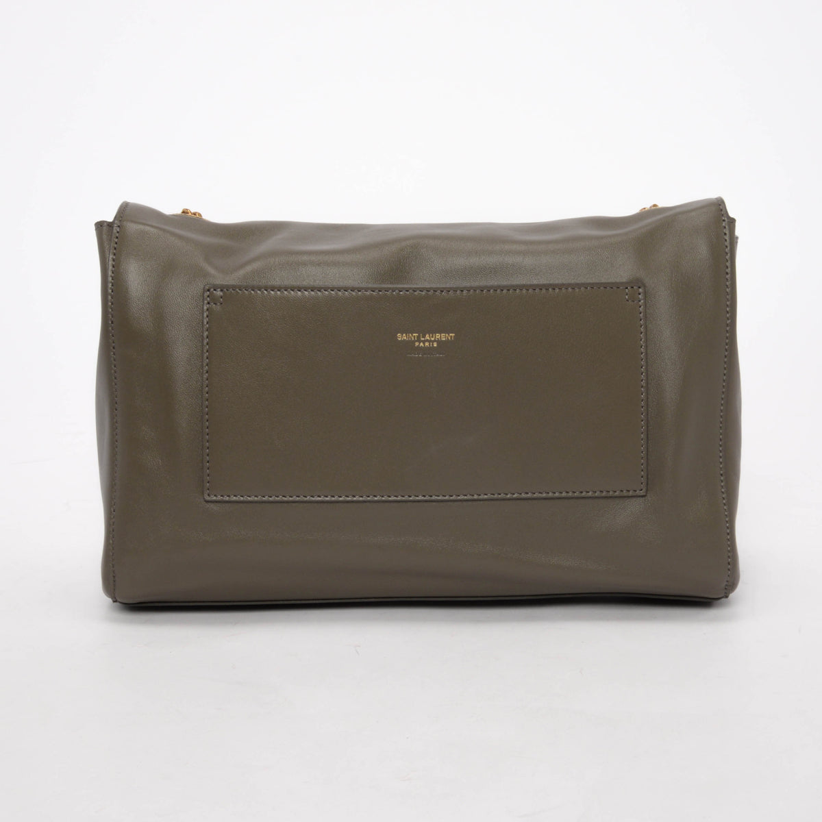 Saint Laurent Khaki Suede Medium Reversible Kate Flap Bag