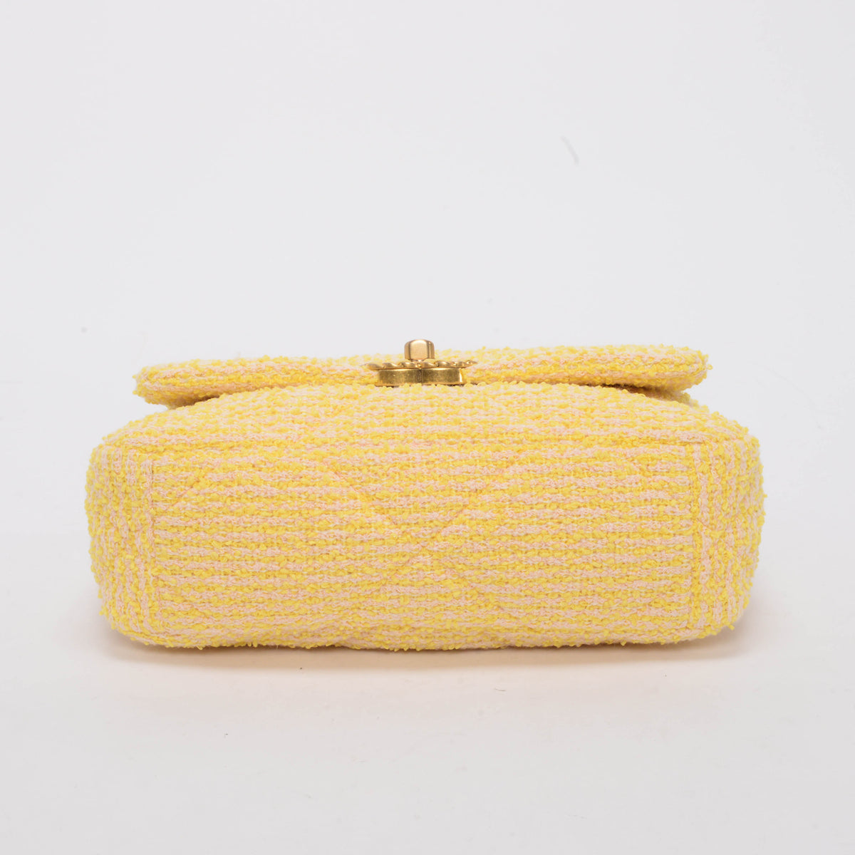 Chanel Yellow Tweed Medium Chanel 19 Shoulder Bag