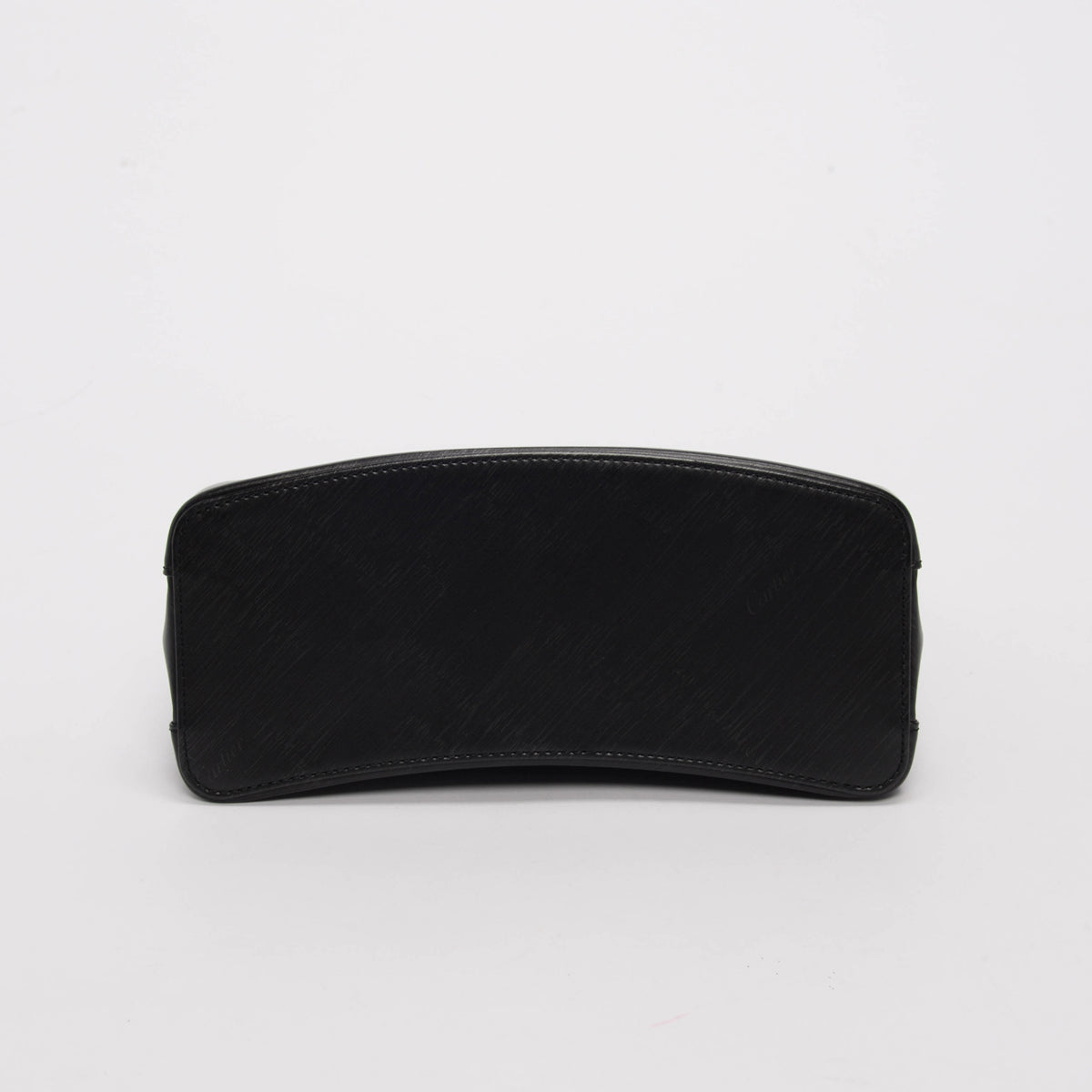 Cartier Black Embossed Calfskin Trinity Tote