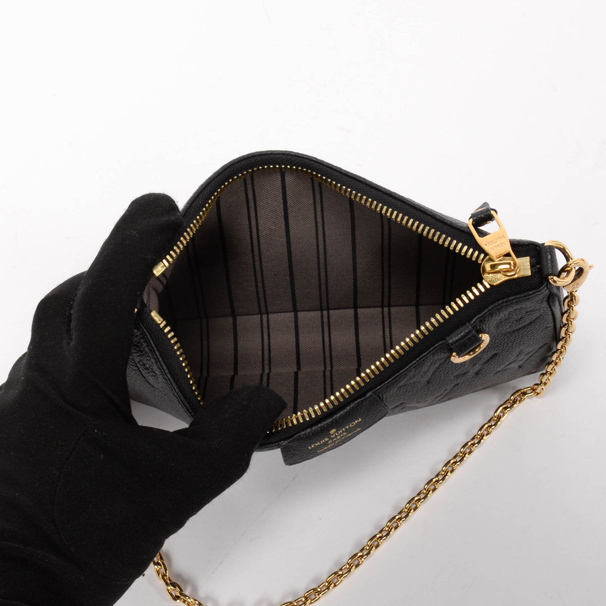 Louis Vuitton Black Monogram Empreinte Easy Pouch on Strap
