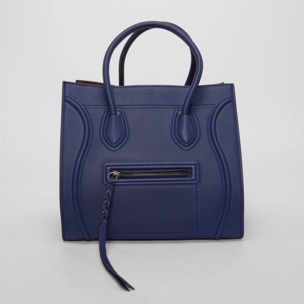 Celine Indigo Smooth Calf Medium Phantom Luggage Tote