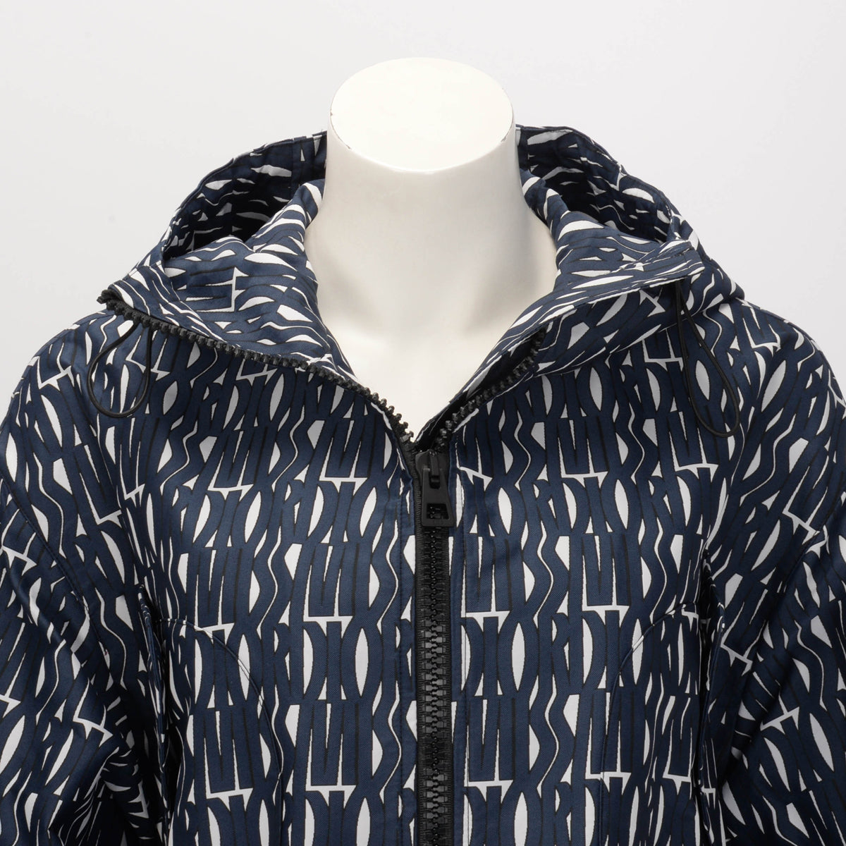 Dior Navy Technical Taffeta Miss Dior Allover Jacket XS