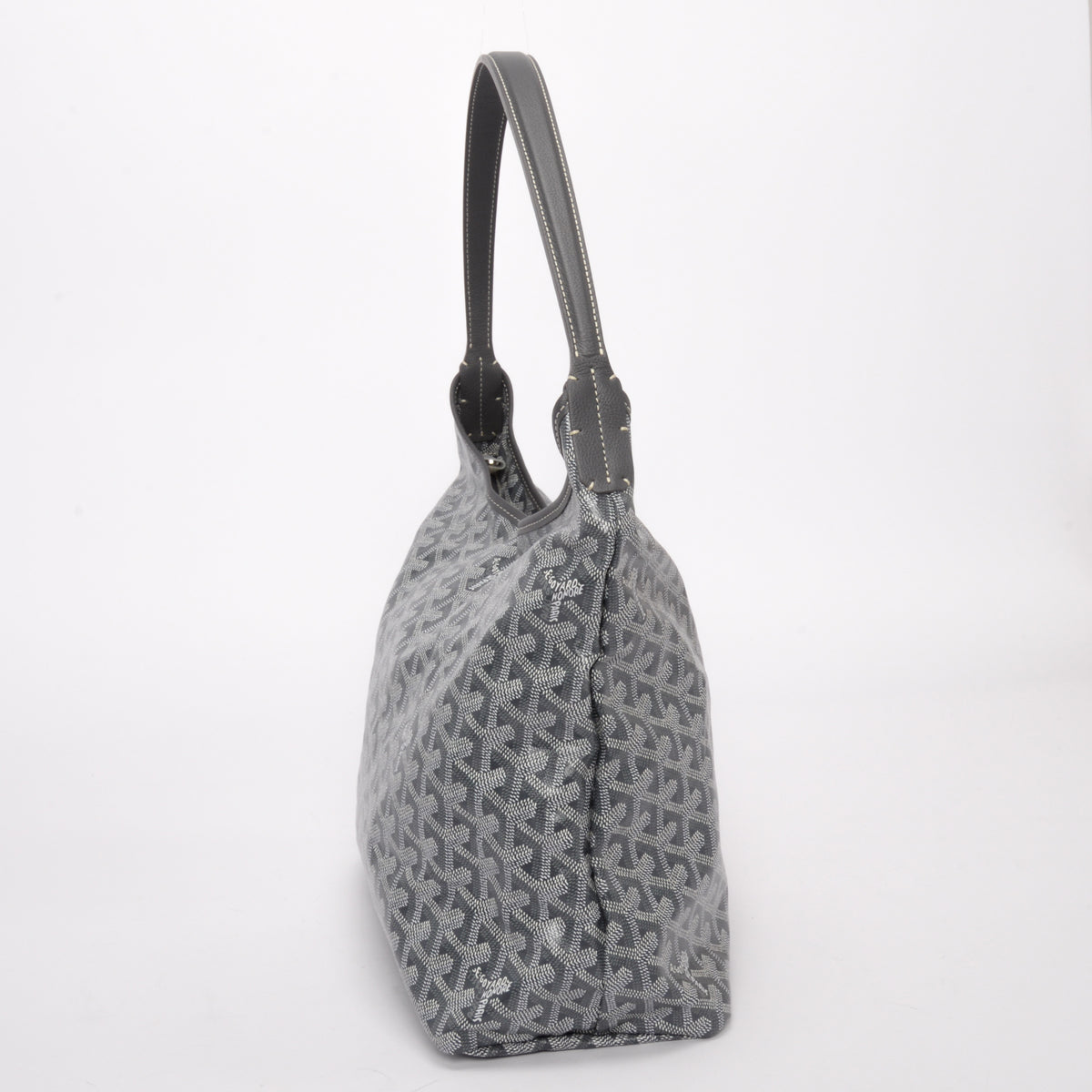 Goyard Grey Goyardine Boheme Hobo Bag