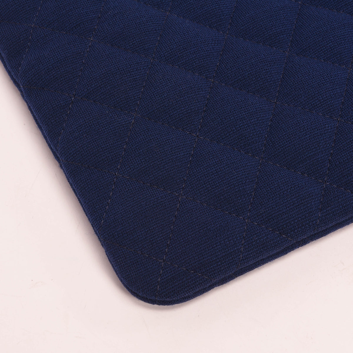Chanel Cobalt Quilted Jersey Medium O-Case