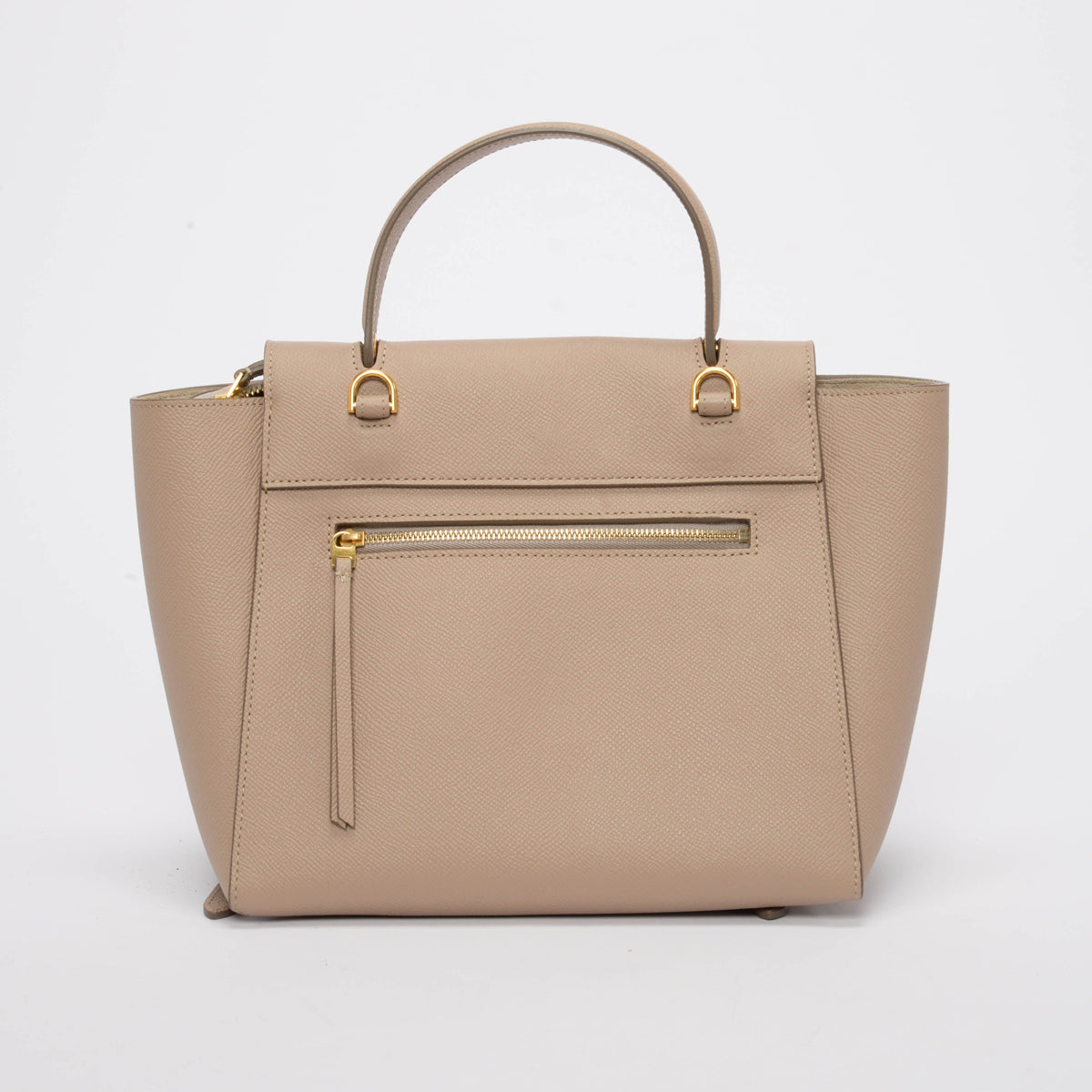 Celine Beige Grained Calfskin Micro Belt Bag