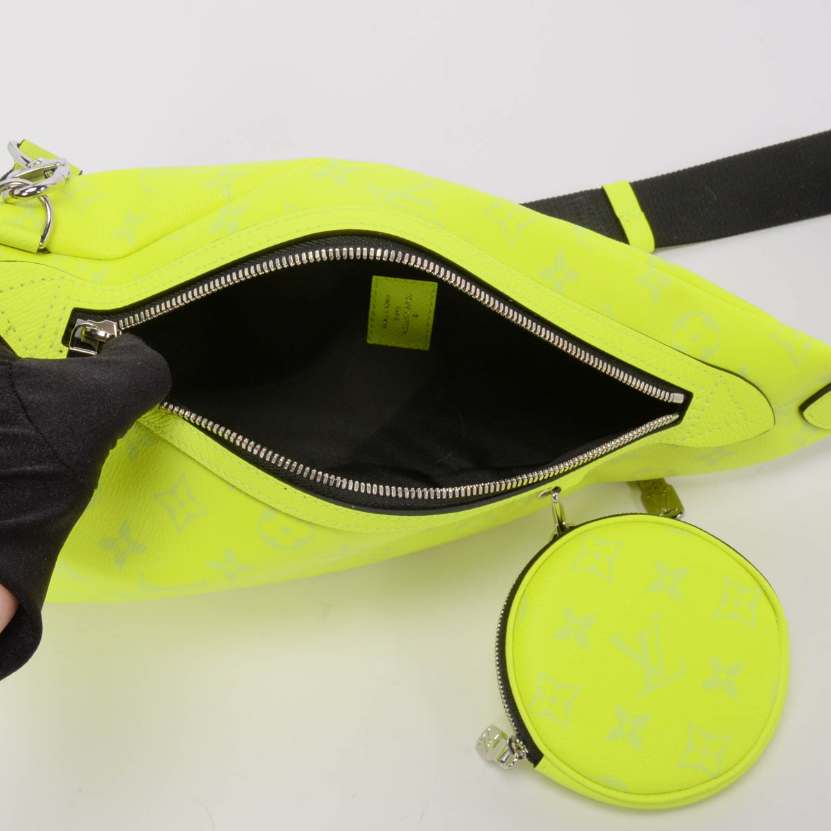 Louis Vuitton Neon Yellow Taigarama Duo Slingbag