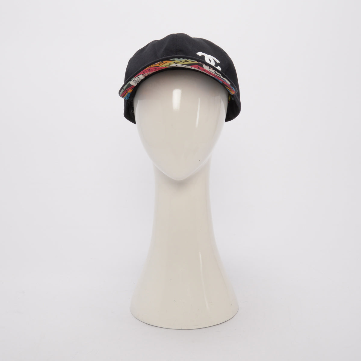 Chanel Black Cotton CC Sequin Cap
