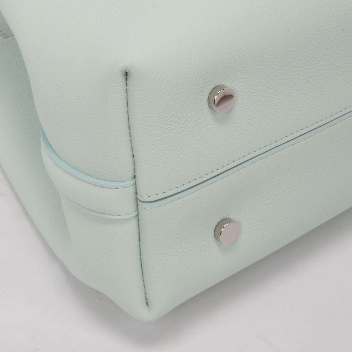 Dior Mint Green Grained Calfskin Bucket Tote