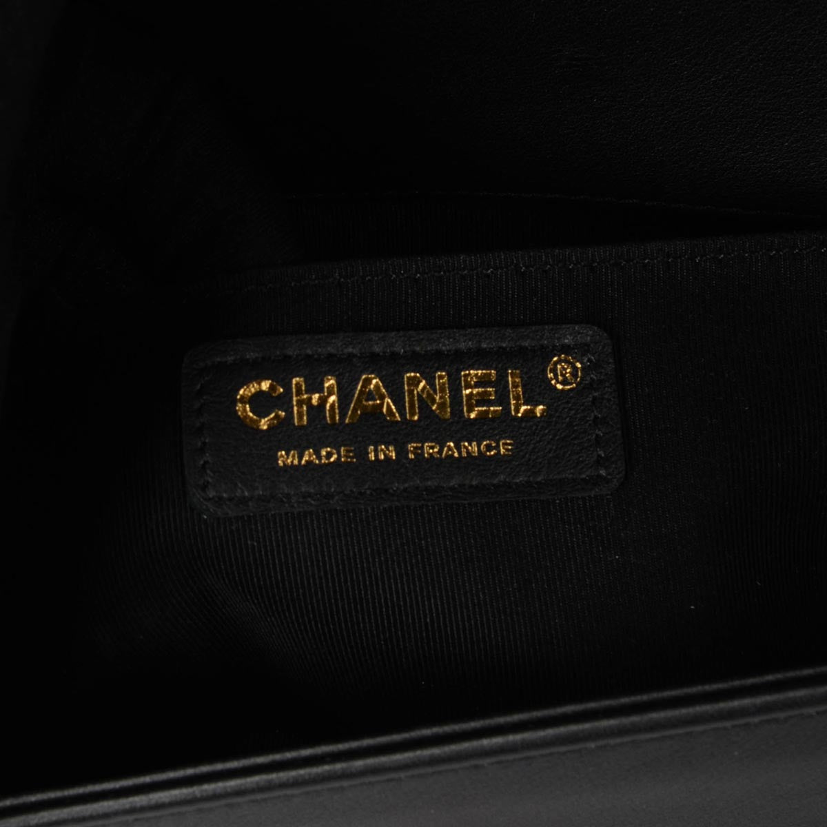 Chanel Black Quilted Lambskin Old Medium Boy Bag