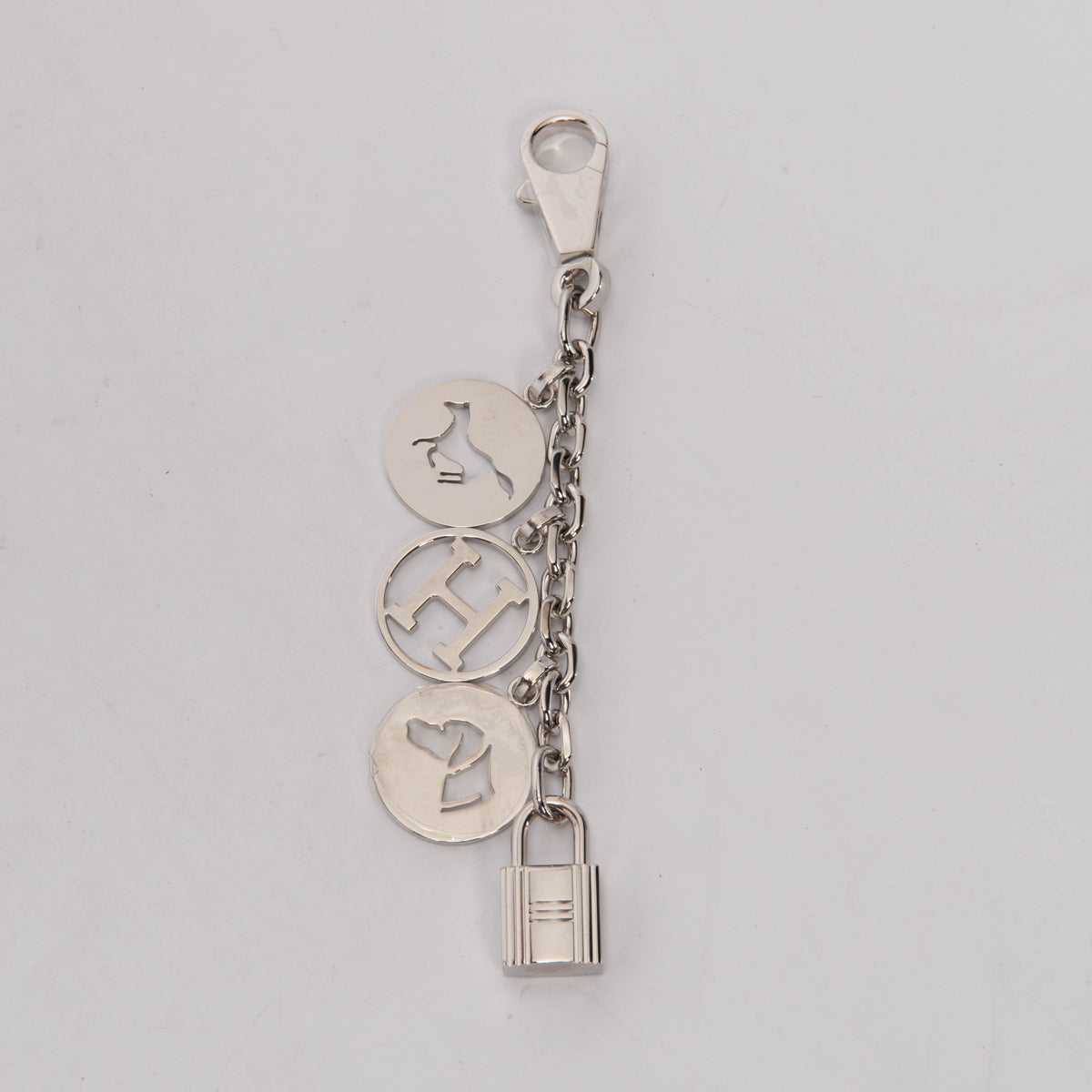 Hermes Silver Metal Breloque Olga Bag Charm
