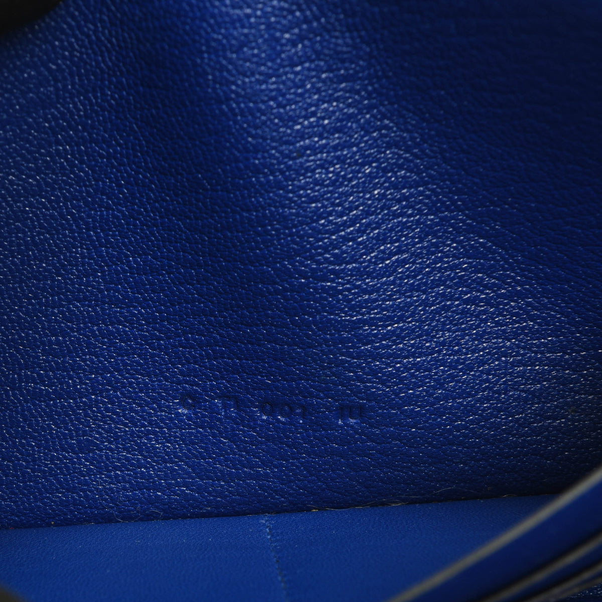 Hermes Blue Electric Chevre Mysore Kelly Wallet