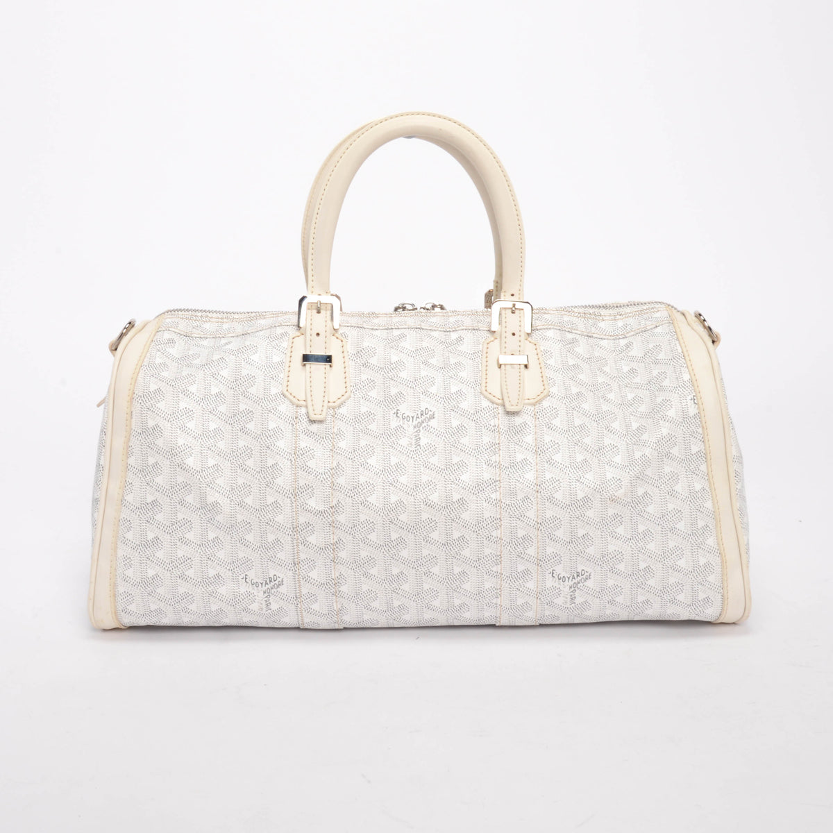 Goyard White Goyardine Crosiere 40 Cross Body Bag