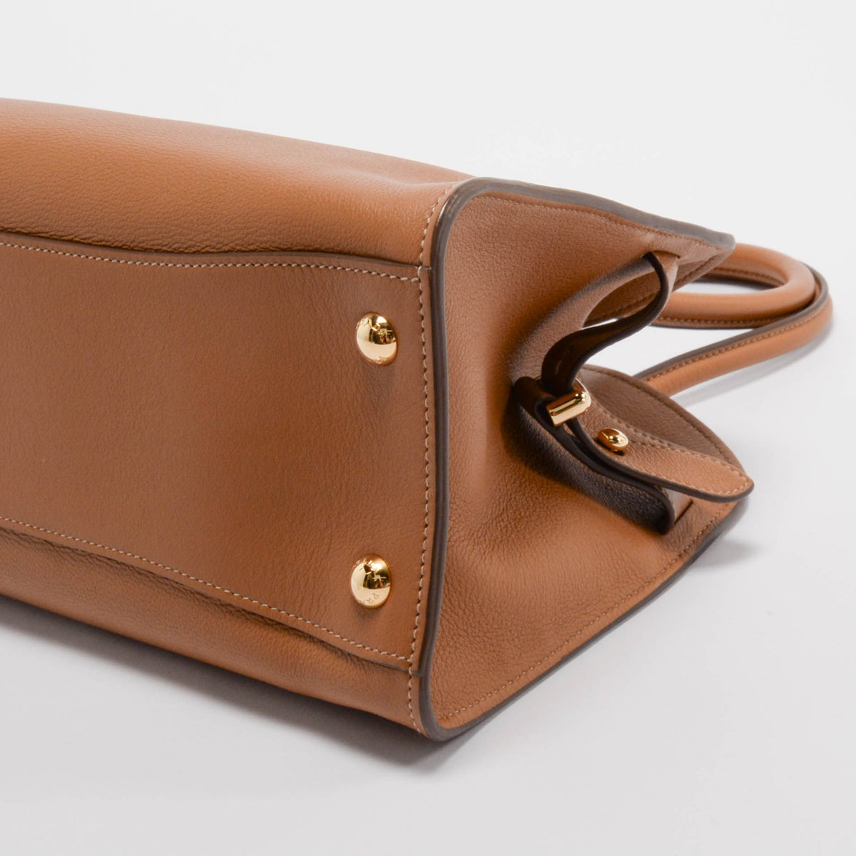 Prada Caramel Grained Leather Medium Tote