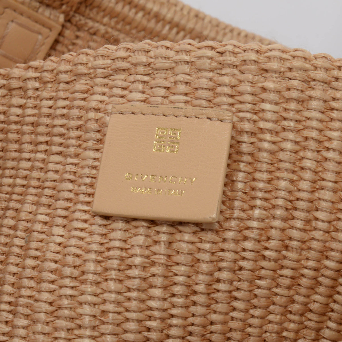 Givenchy Beige Raffia Large G Shopping Tote