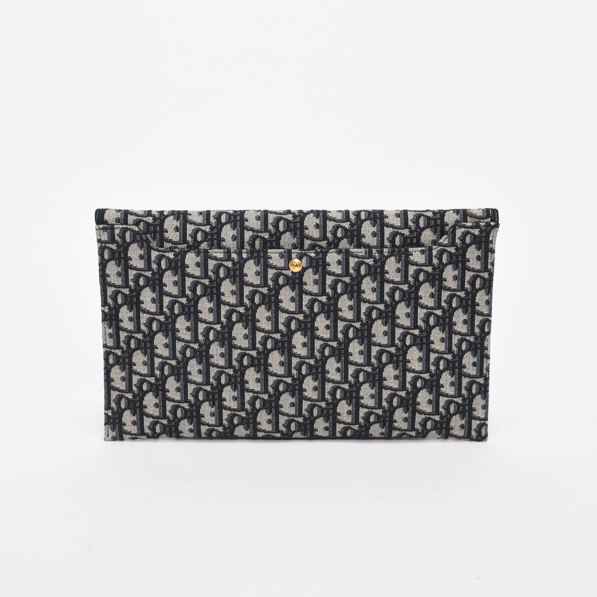 Dior Navy Oblique Jacquard 30 Montaigne Avenue Pouch