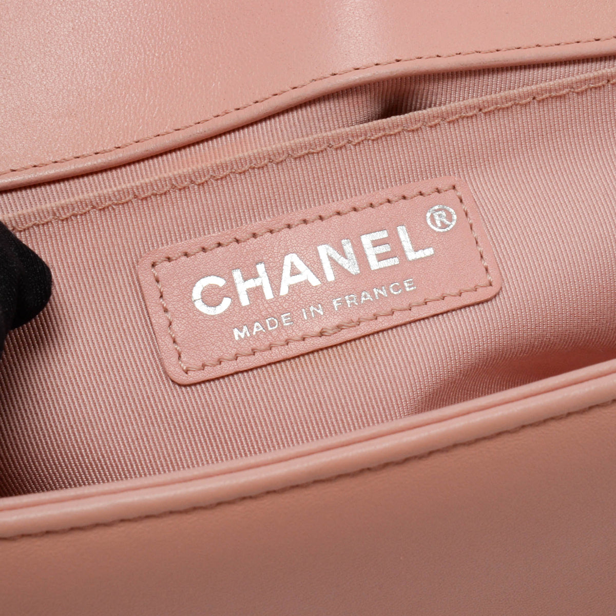Chanel Light Pink Quilted Calfskin Old Medium Boy Bag