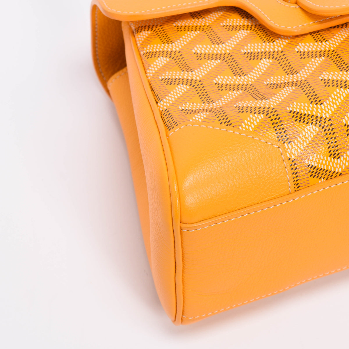 Goyard Yellow Goyardine & Calfskin Saigon Souple Mini Bag