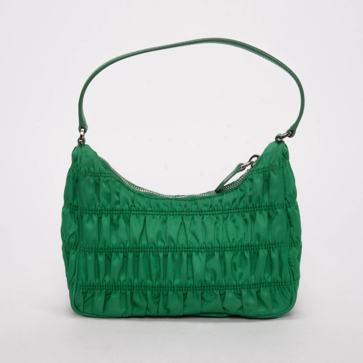 Prada Green Nylon Gaufre Re-Edition 2000 Mini Bag