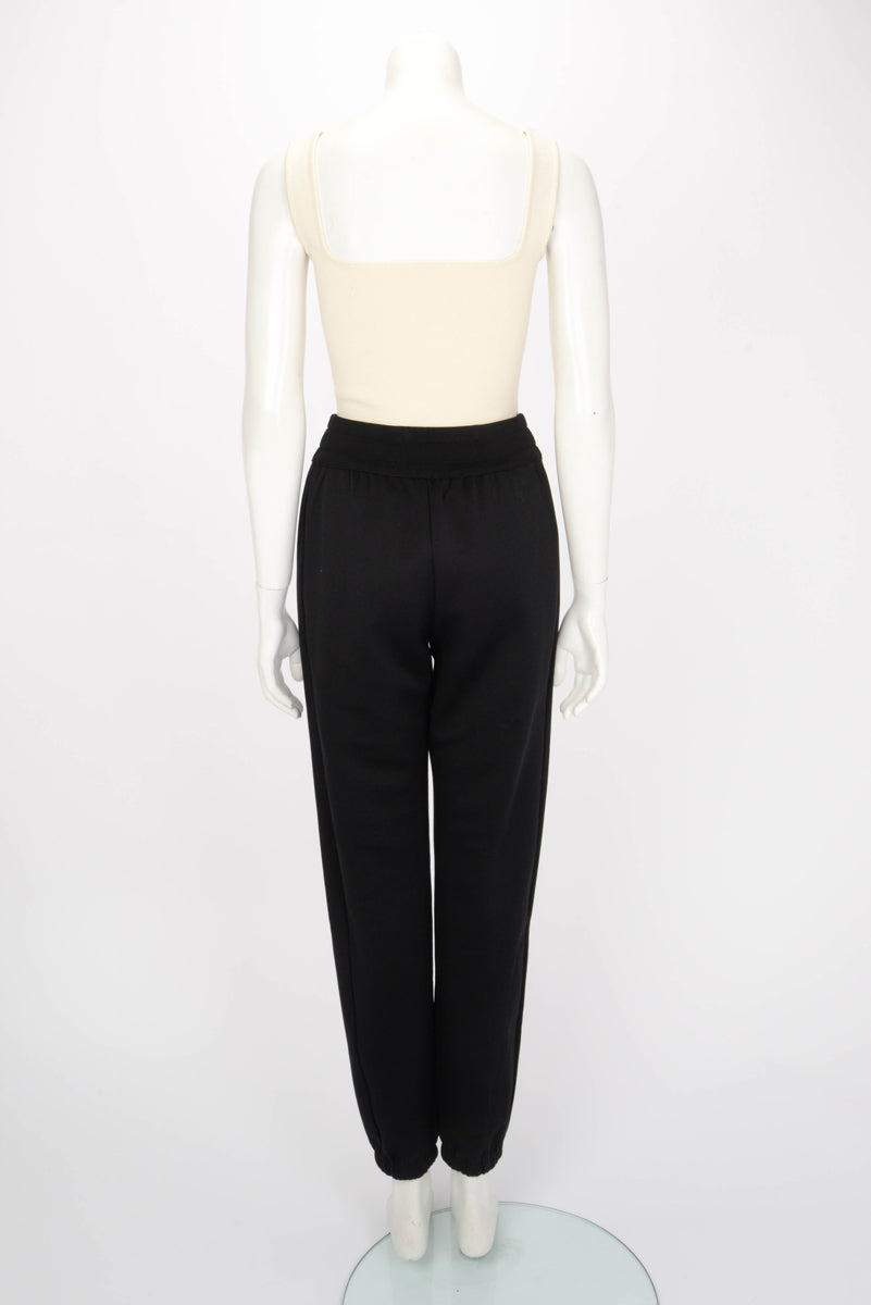 Louis Vuitton Black Cotton Jersey Monogram Accent Tracksuit XS