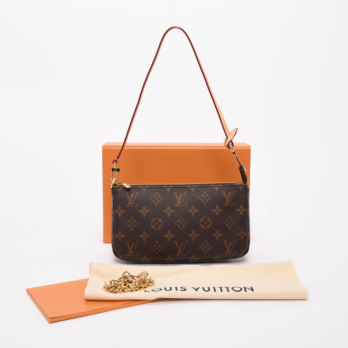 Louis Vuitton Monogram Canvas Chain Pochette Accessoires