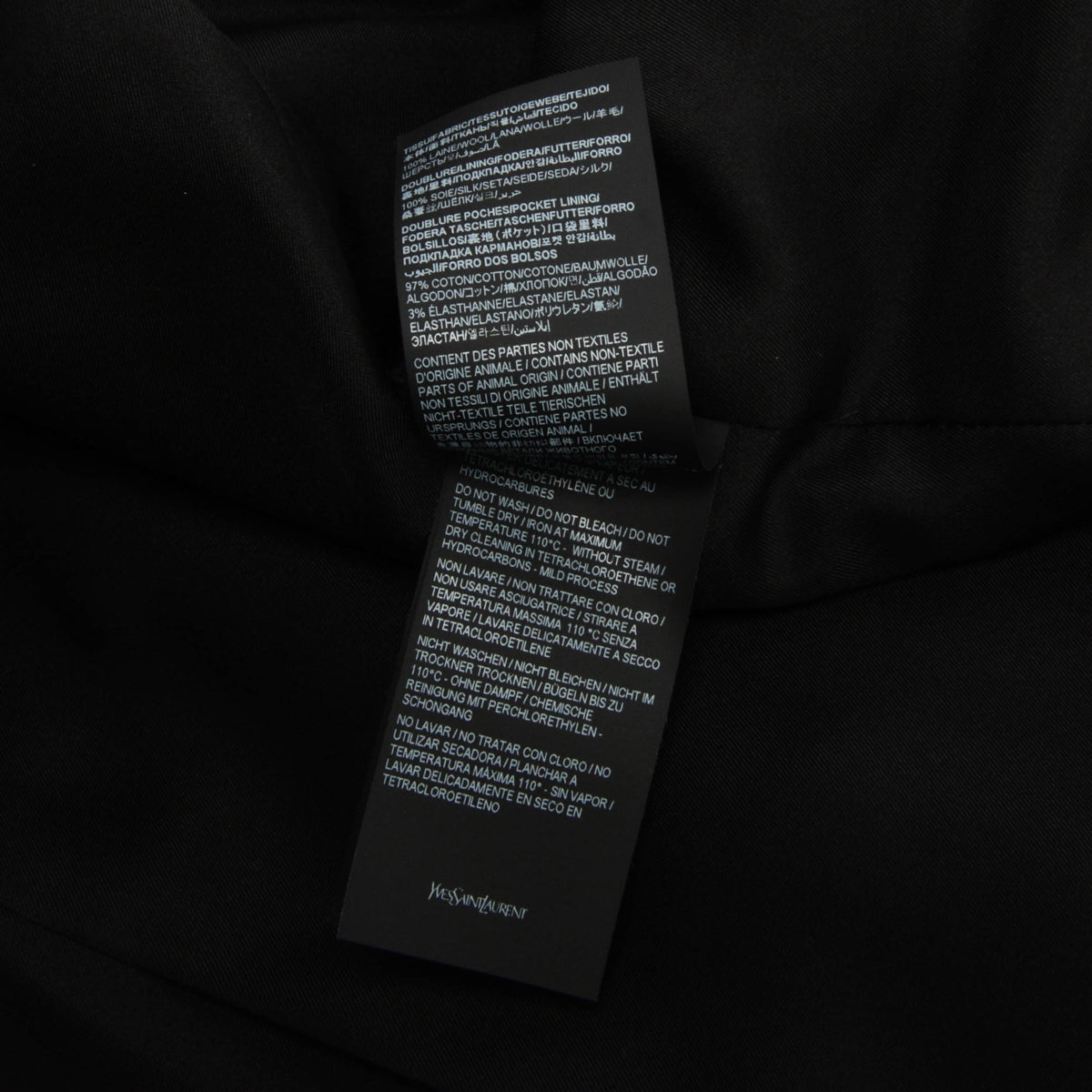Saint Laurent Camel Wool Double Breasted Coat FR 38