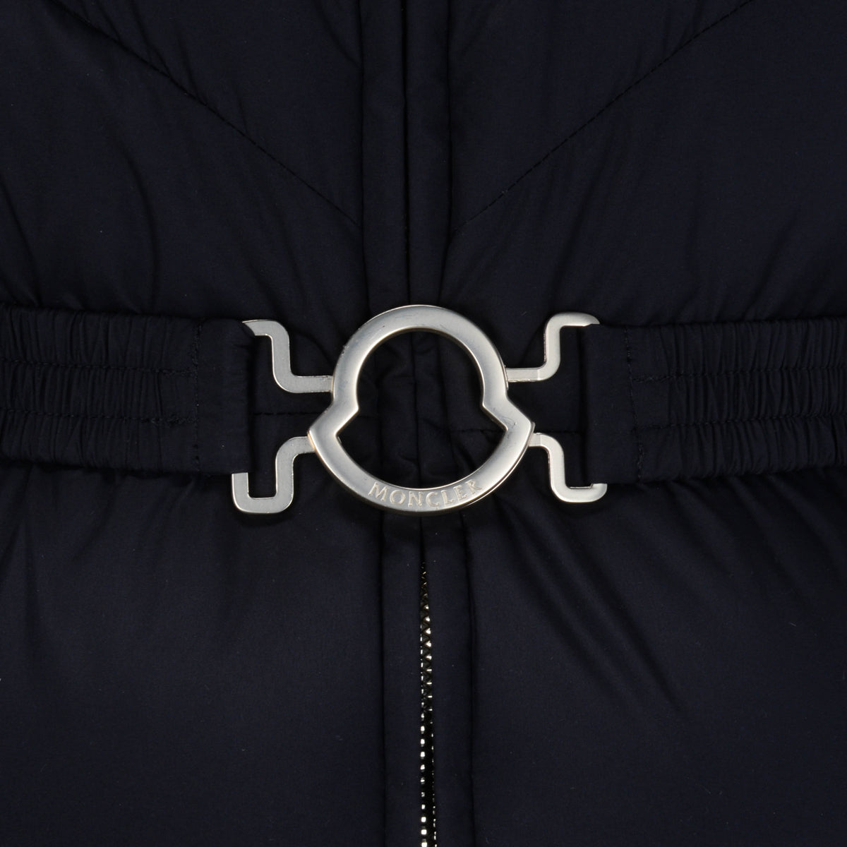 Moncler Black Quilted Down Long Brou Jacket 0