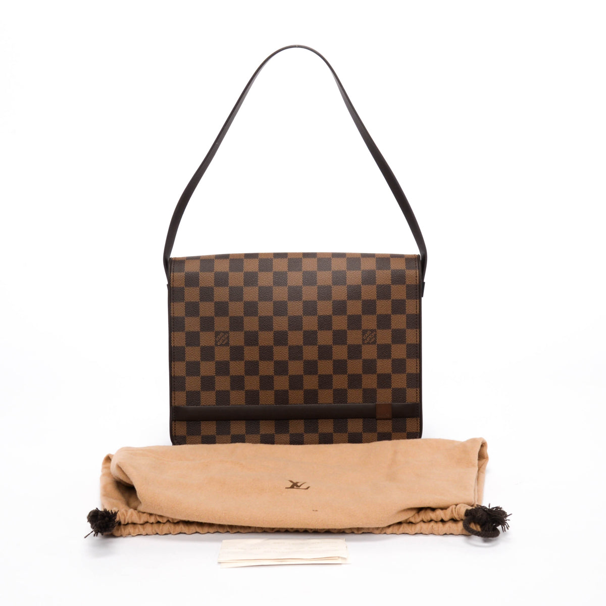 Louis Vuitton Damier Ebene Tribeca Carre Bag