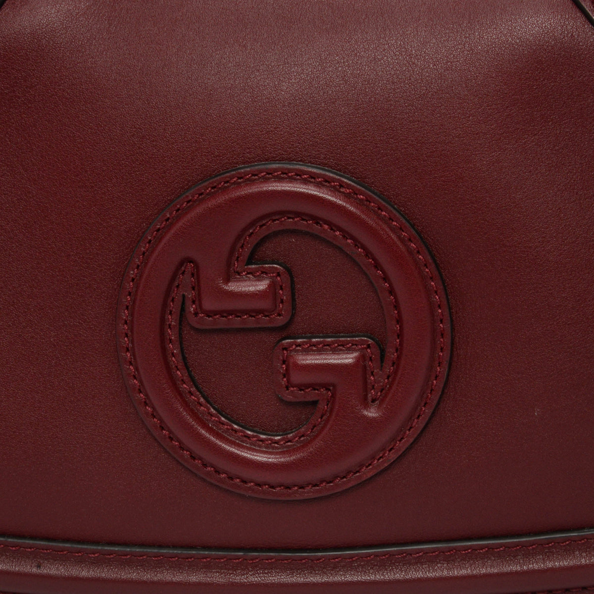Gucci Rosso Ancora Roxy Calfskin Blondie Medium Top Handle Bag