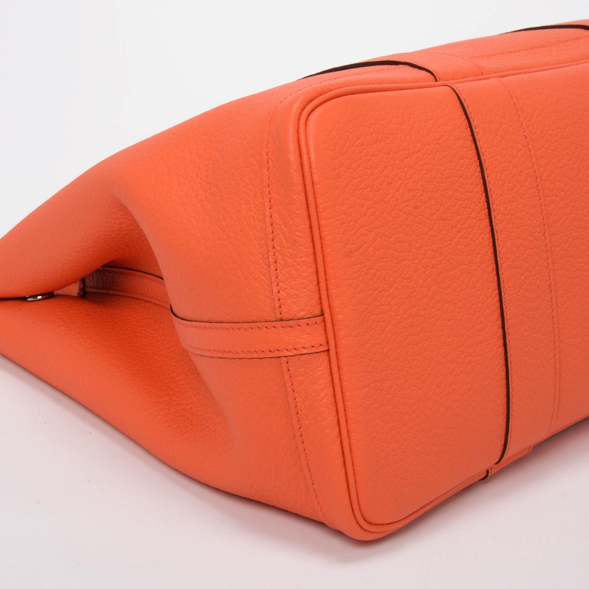 Hermes Orange Poppy Negonda Canvas Lined Garden Party 36