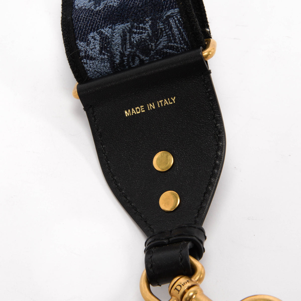 Dior Blue Canvas Toile de Jouy Sauvage Bag Strap