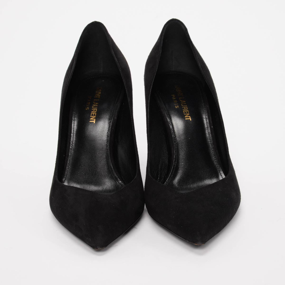 Saint Laurent Black Suede Niki 85 Pumps 39