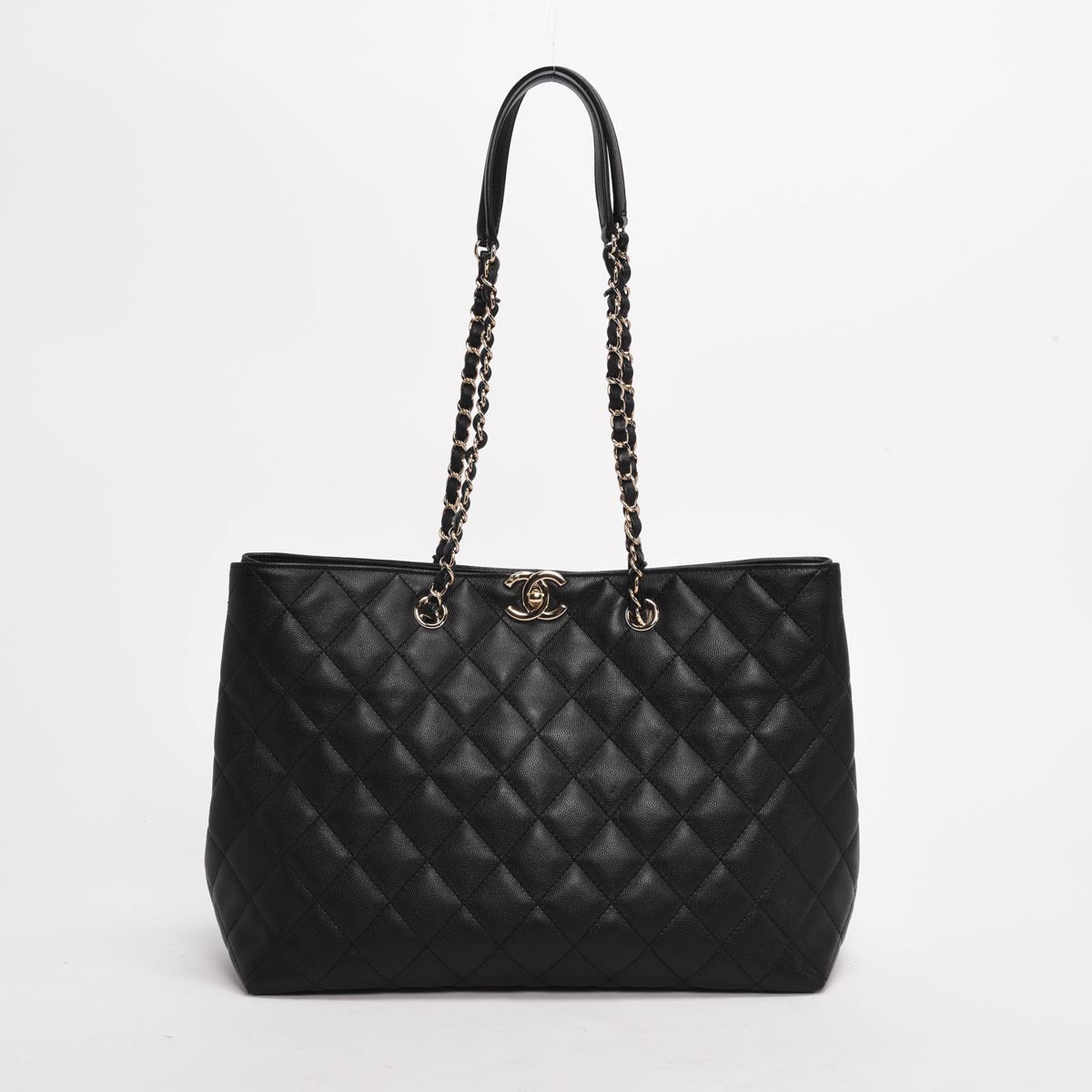 Chanel Black Quilted Caviar Timeless CC Tote