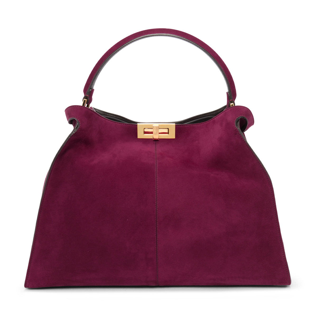 Fendi Cyclamen Suede Peekaboo X-Lite Large Tote