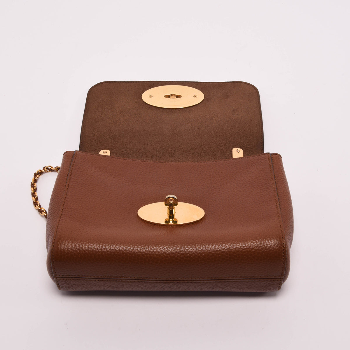 Mulberry Oak Grained Leather Small Lily Bag