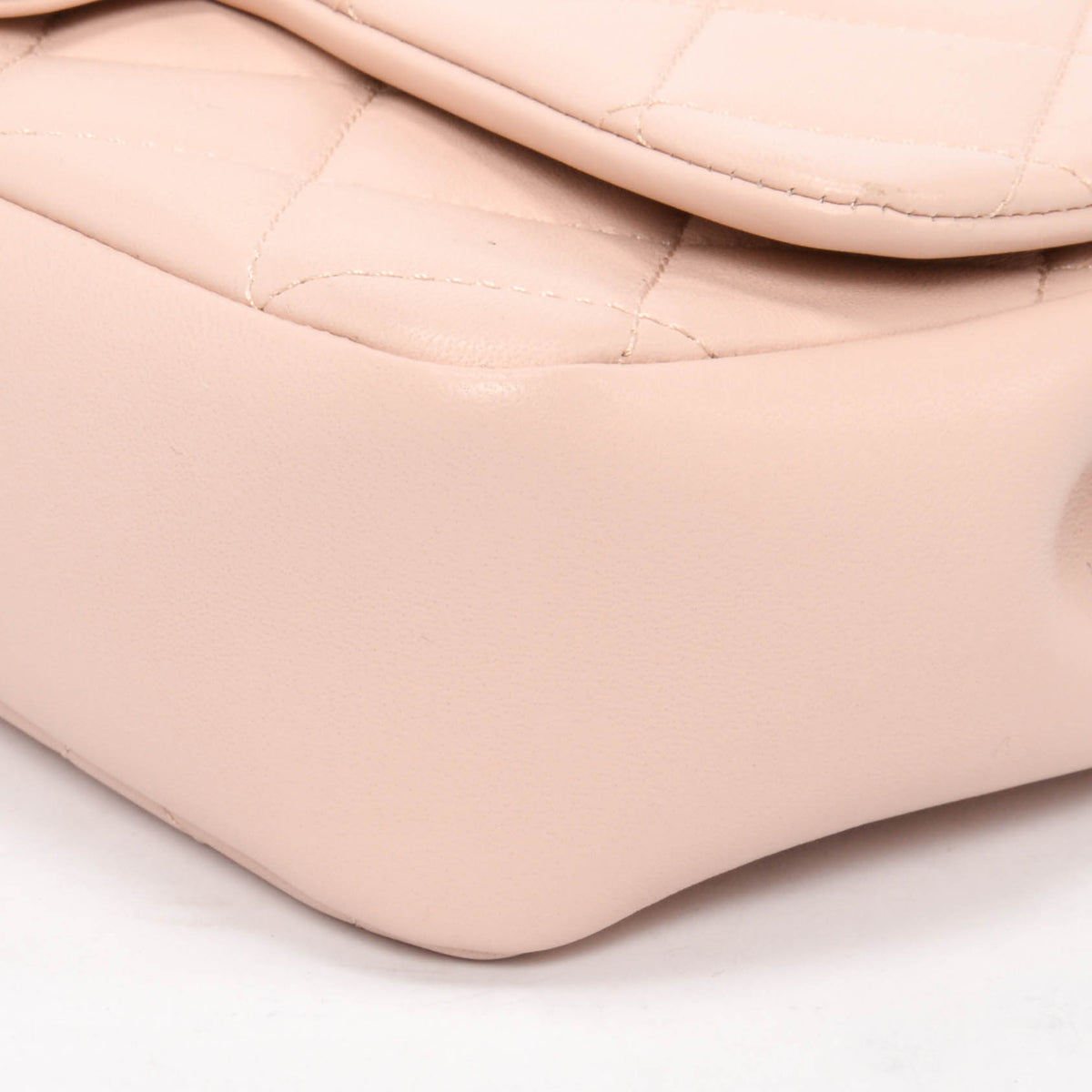 Chanel Soft Pink Lambskin Elegant Chain Flap Bag