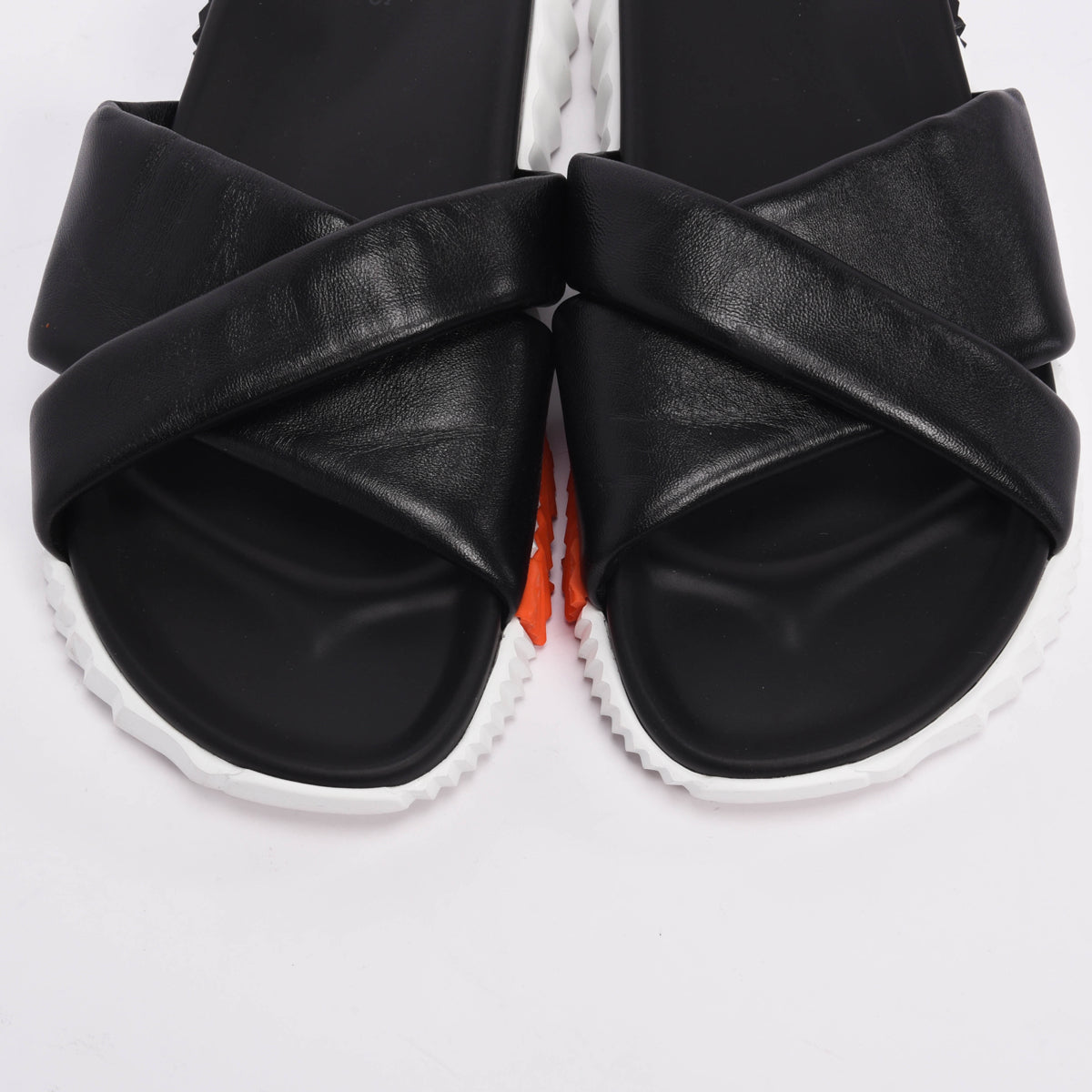 Hermes Black Nappa Infra Sandals 40
