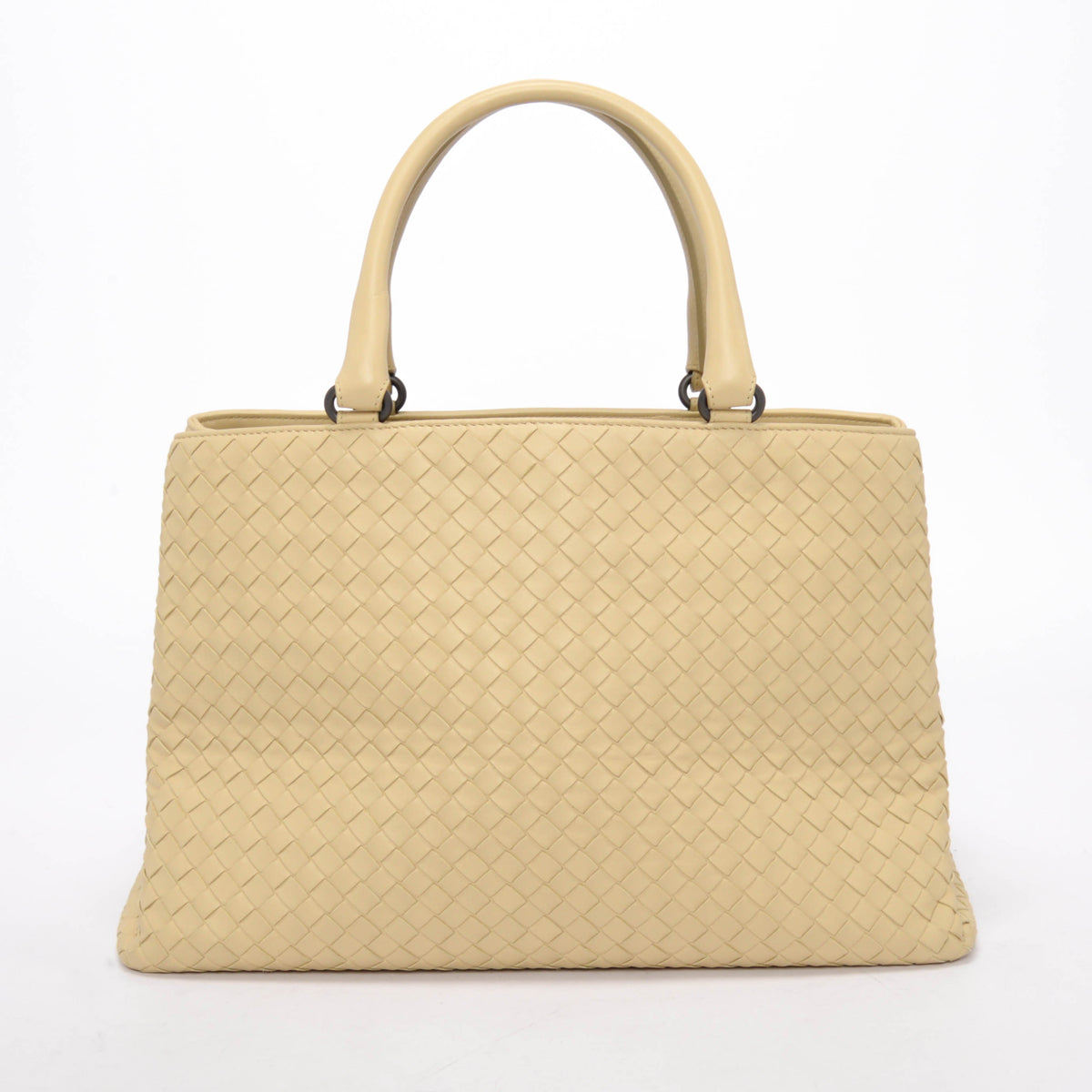 Bottega Veneta Sand Intrecciato Top Handle Document Tote