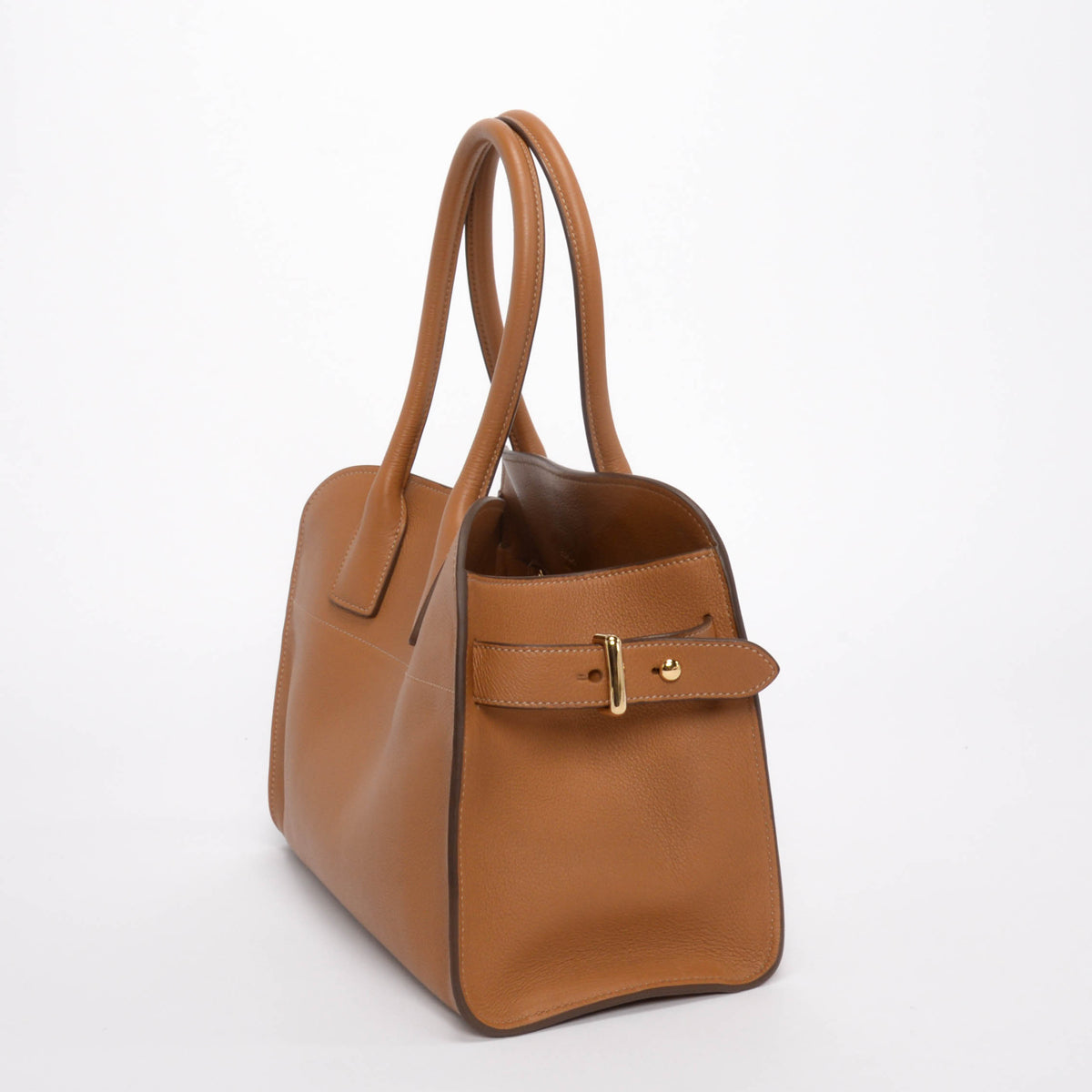 Prada Caramel Grained Leather Medium Tote
