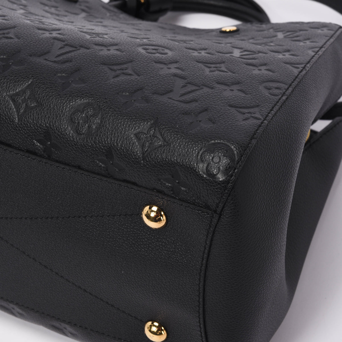 Louis Vuitton Black Monogram Empreinte Montaigne GM