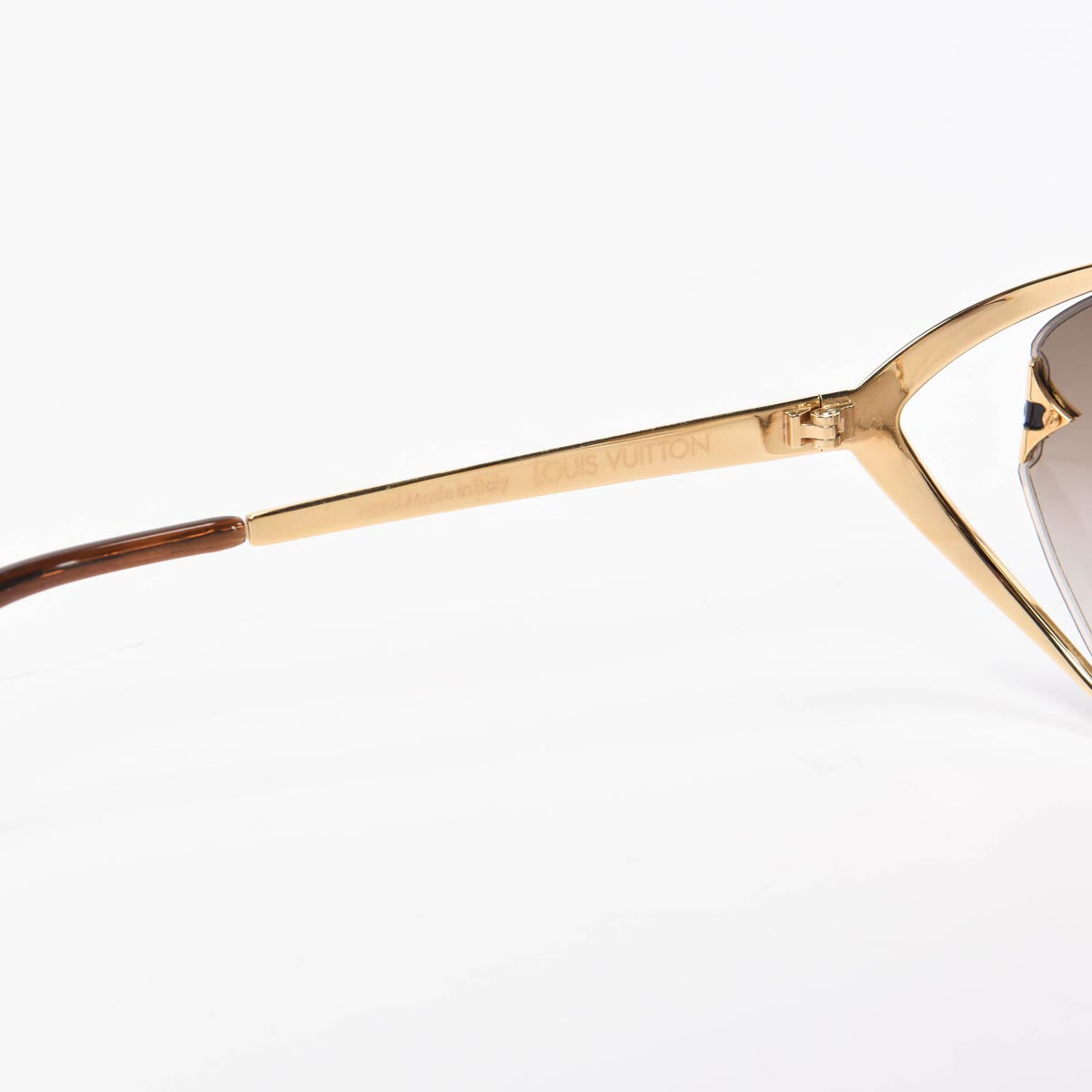 Louis Vuitton Gold Tone Metal Frame Laurel Sunglasses