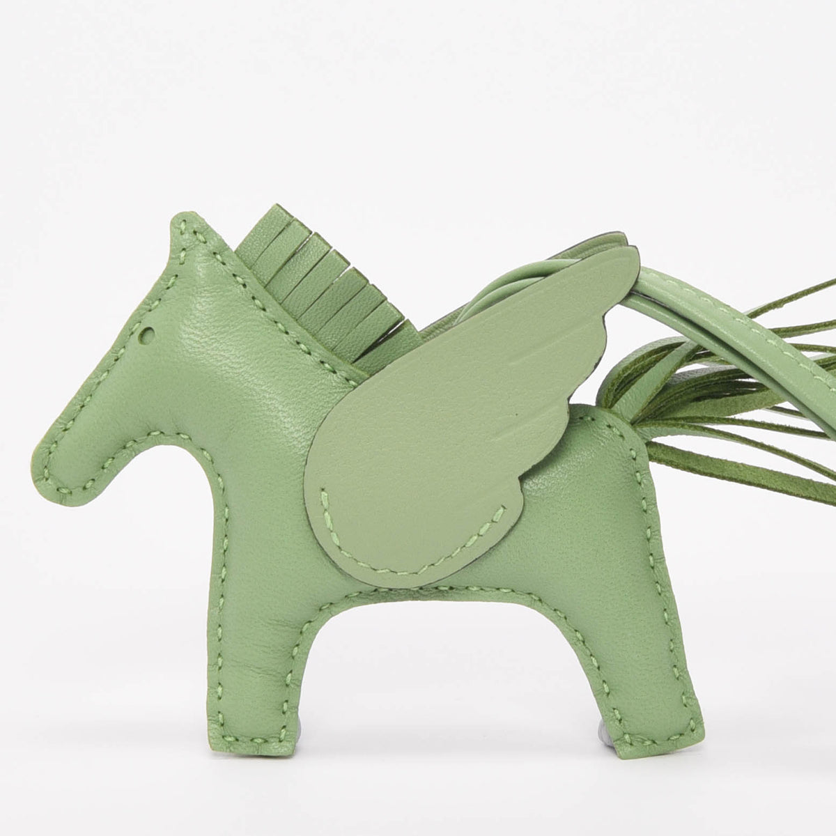 Hermes Vert Criquet Milo Lambskin Rodeo Pegase PM