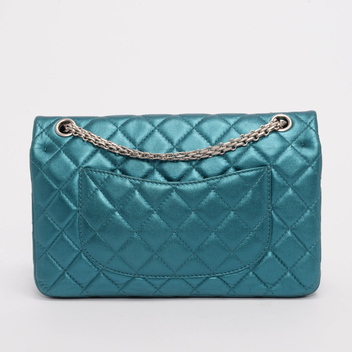 Chanel Teal Metallic Calfskin 2.55 Reissue 226 Flap Bag