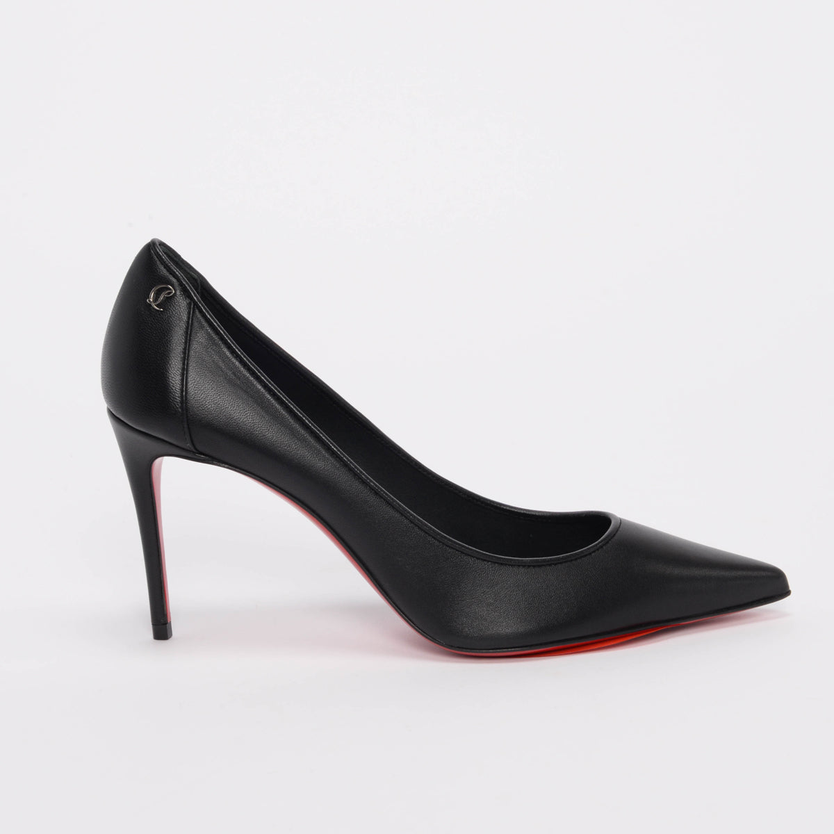 Christian Louboutin Black Nappa Leather Sporty Kate 85 Pumps 38