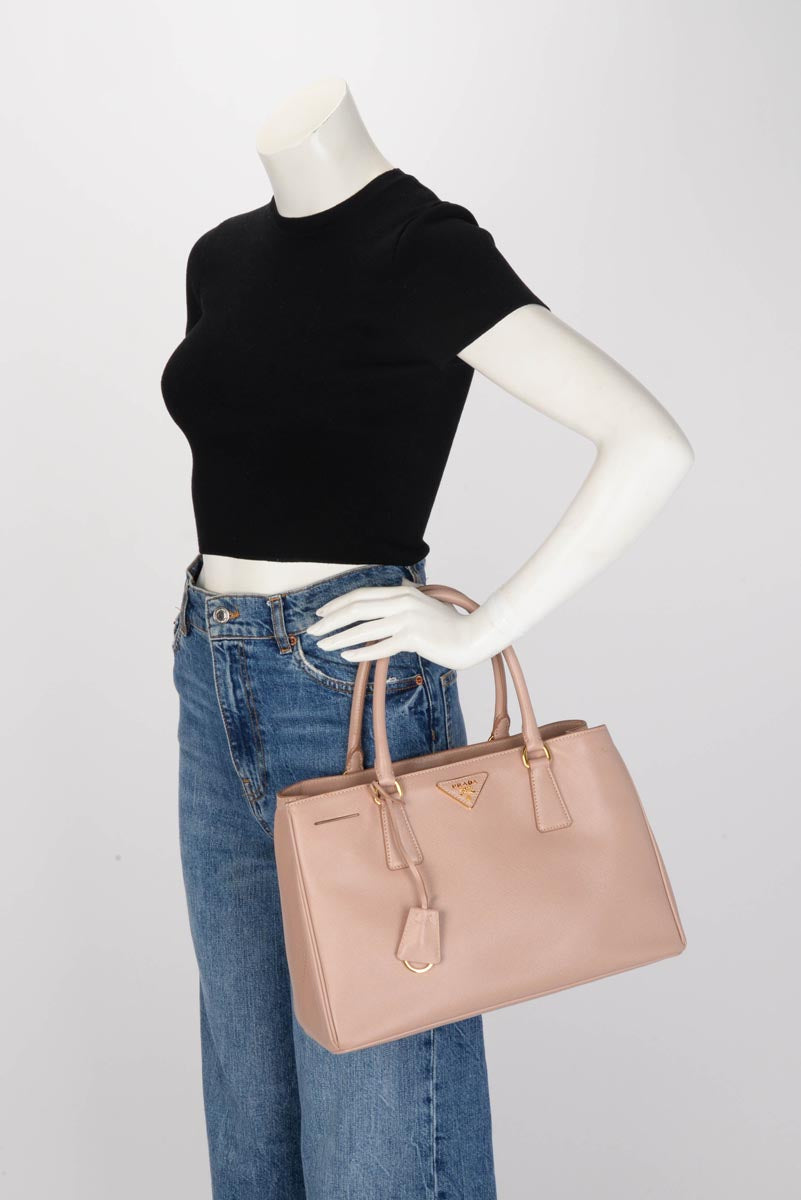 Prada Cammeo Saffiano Medium Galleria Tote