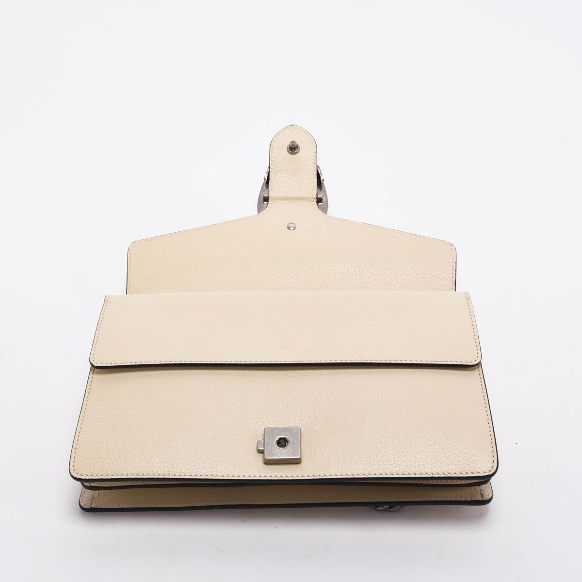 Gucci Mystic White Textured Calfskin Dionysus Small Shoulder Bag