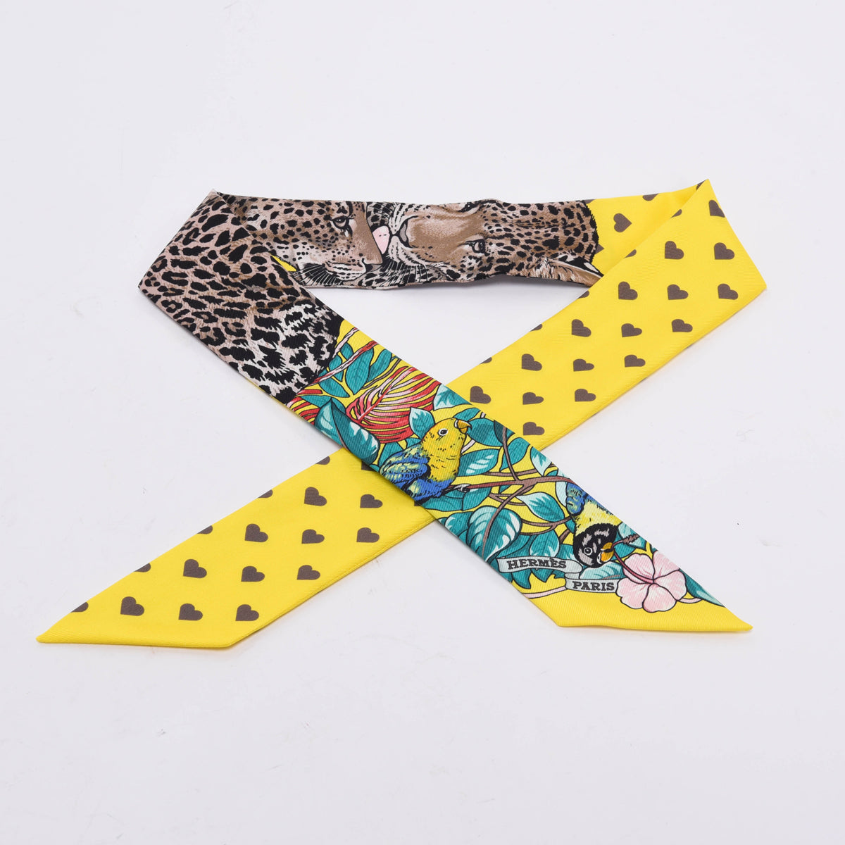 Hermes Yellow Silk Jungle Love Love Twilly