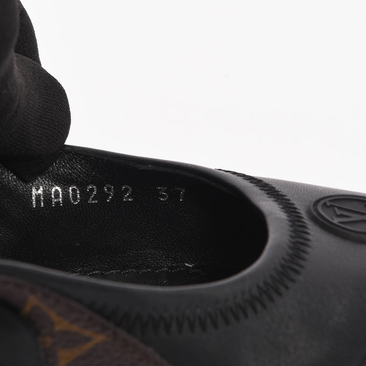 Louis Vuitton Black Lambskin & Monogram Archlight Slingback Pumps 37